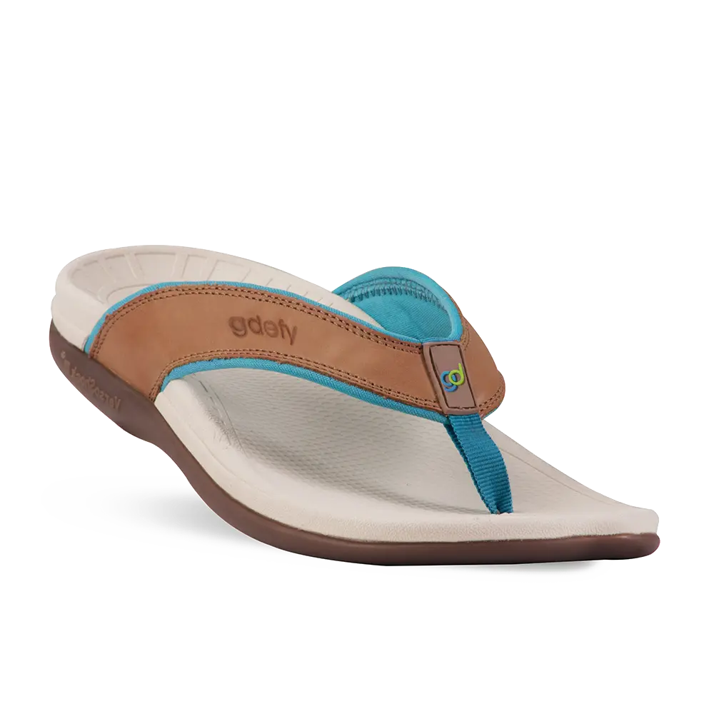 Re-Defy Women's Lynetta Sandals Taupe Turquoise - YB7107FBU