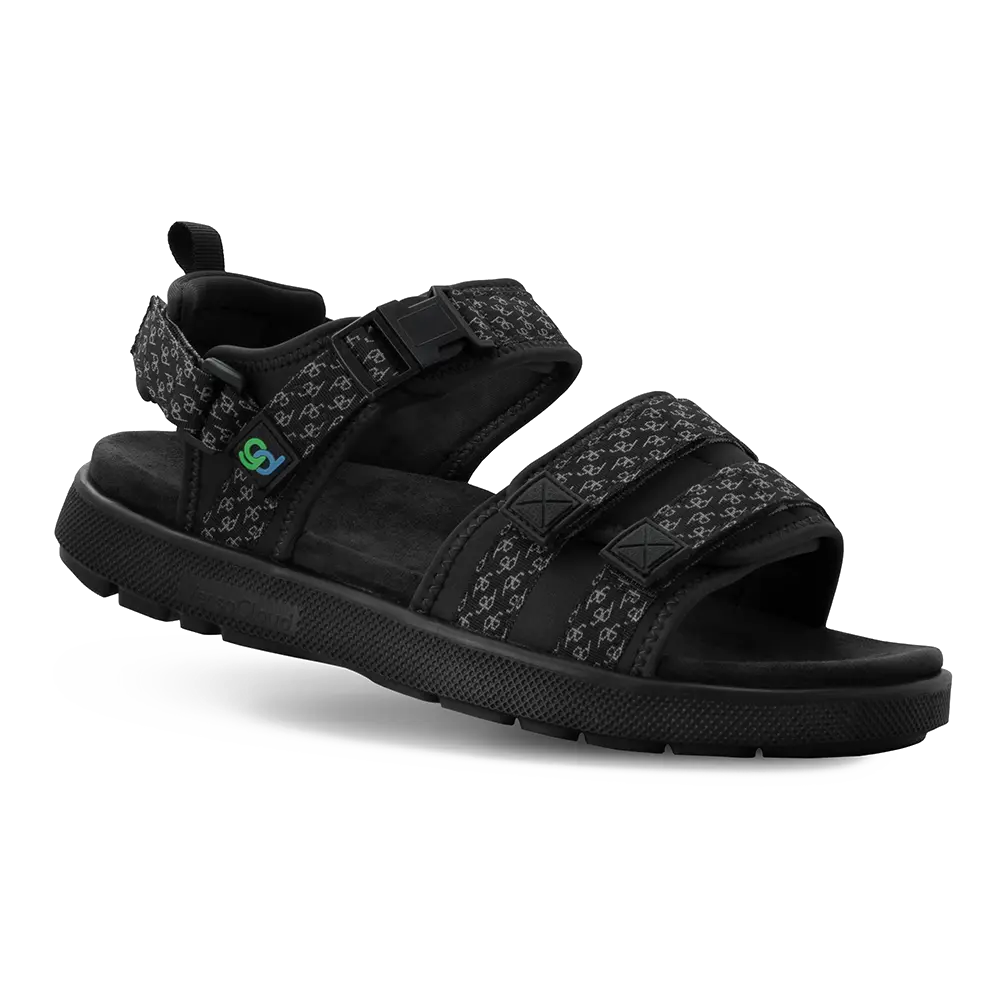 Re-Defy Men's Cafe Sandals Black - YB8165L