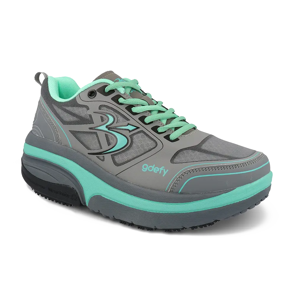 Re-Defy Women's Ion Athletic Shoes Gray Teal - YB9022FGU