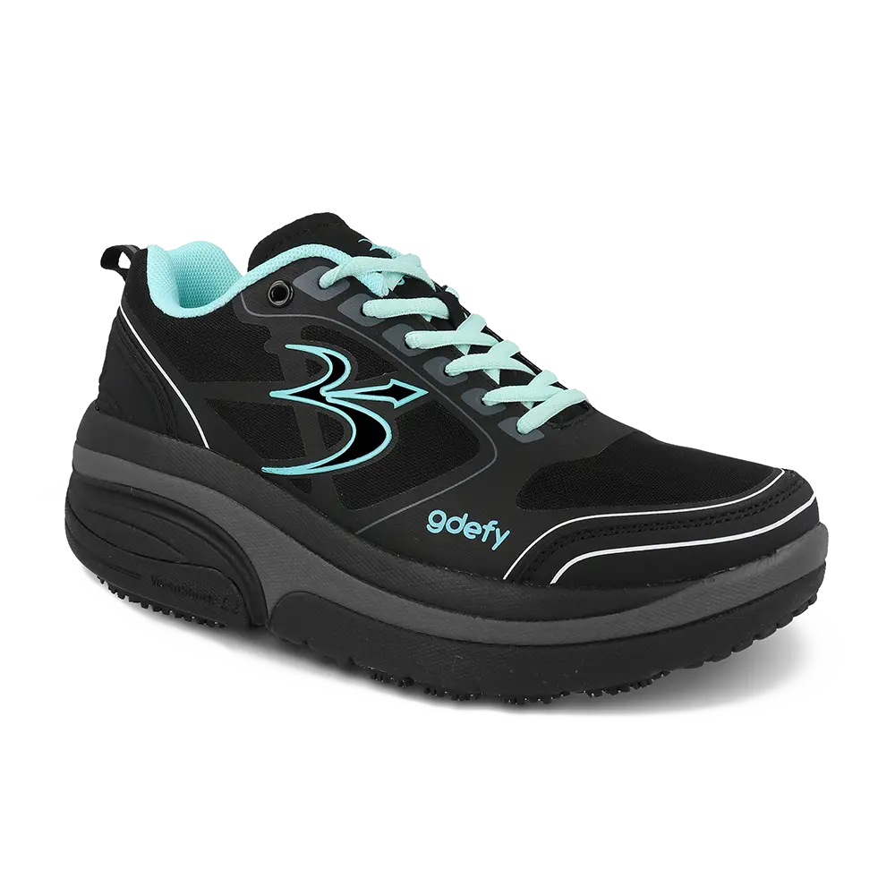 Re-Defy Women's Ion Athletic Shoes Black Teal - YB9022FTL