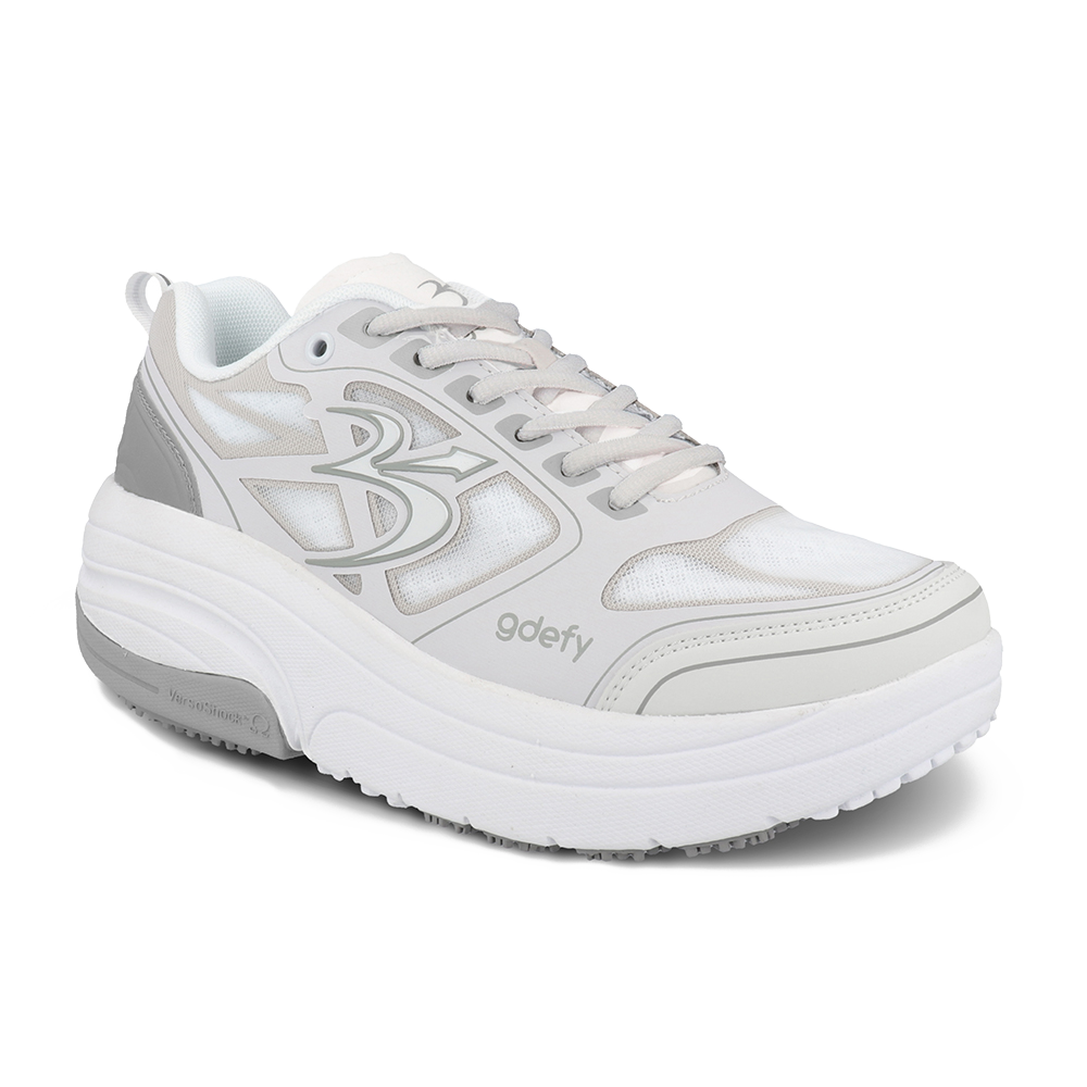 Re-Defy Men's Ion Athletic Shoes White Silver - YB9022MWS
