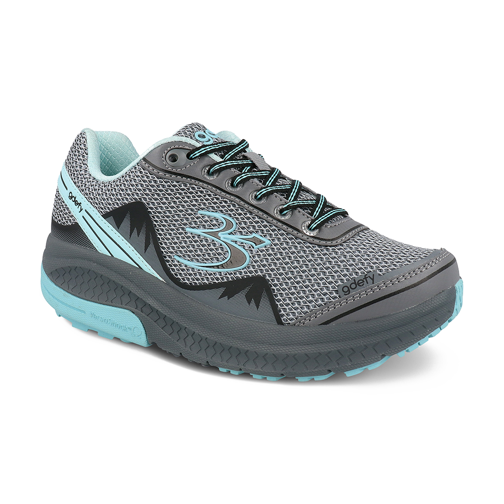 Re-Defy Women's Mightywalk Athletic Shoes Gray Blue - YB9024FSU