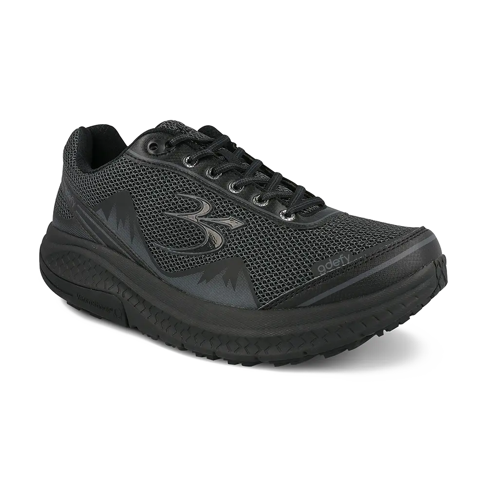 Re-Defy Men's Mighty Walk Atheltic Shoe Black Gray - YB9024MBB