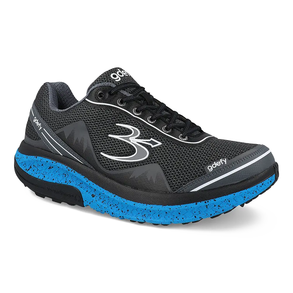 Re-Defy Men's Mightywalk Athletic Shoes Black Blue - YB9024MLU