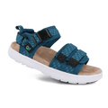 Re-Defy Women's Cafe Sandals Blue White - YB7214FU