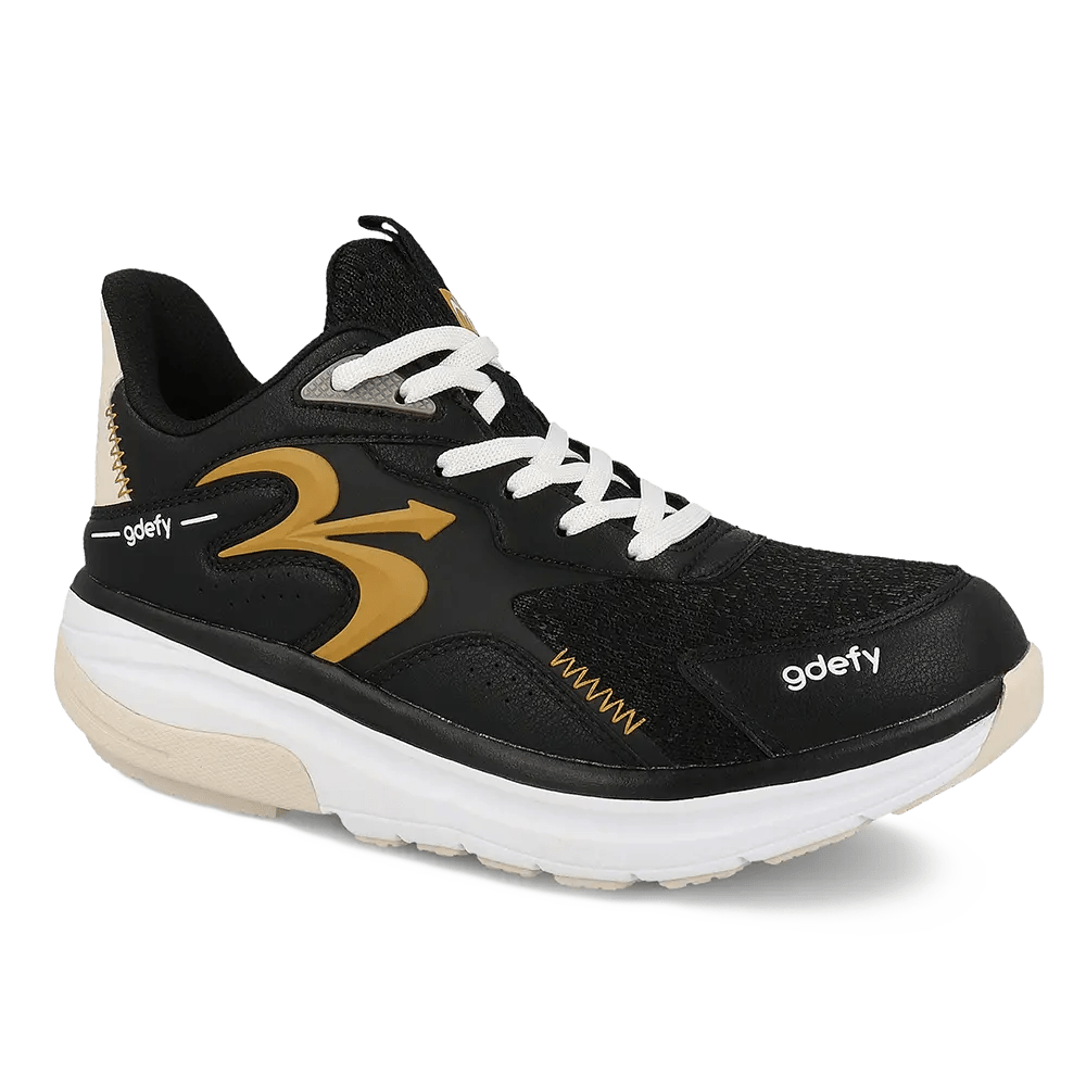 Re-Defy Women's Energiya Athletic Shoes Black Gold - YB9037FLG