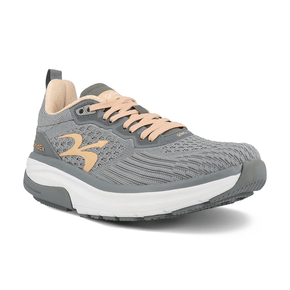 Re-Defy Women's Hybridex Athletic Shoes Gray Peach - YB9035FGP