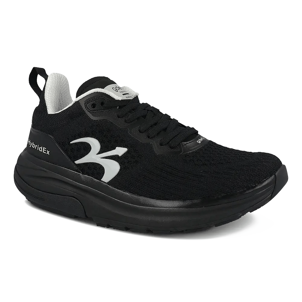 Re-Defy Men's Hybridex Athletic Shoes Black Silver - YB9035MLS