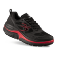 Re-Defy Men's Ion Athletic Shoes Black Red - YB9022MBR