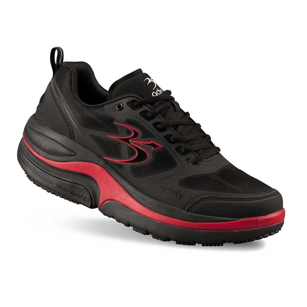Re-Defy Men's Ion Athletic Shoes Black Red - YB9022MBR