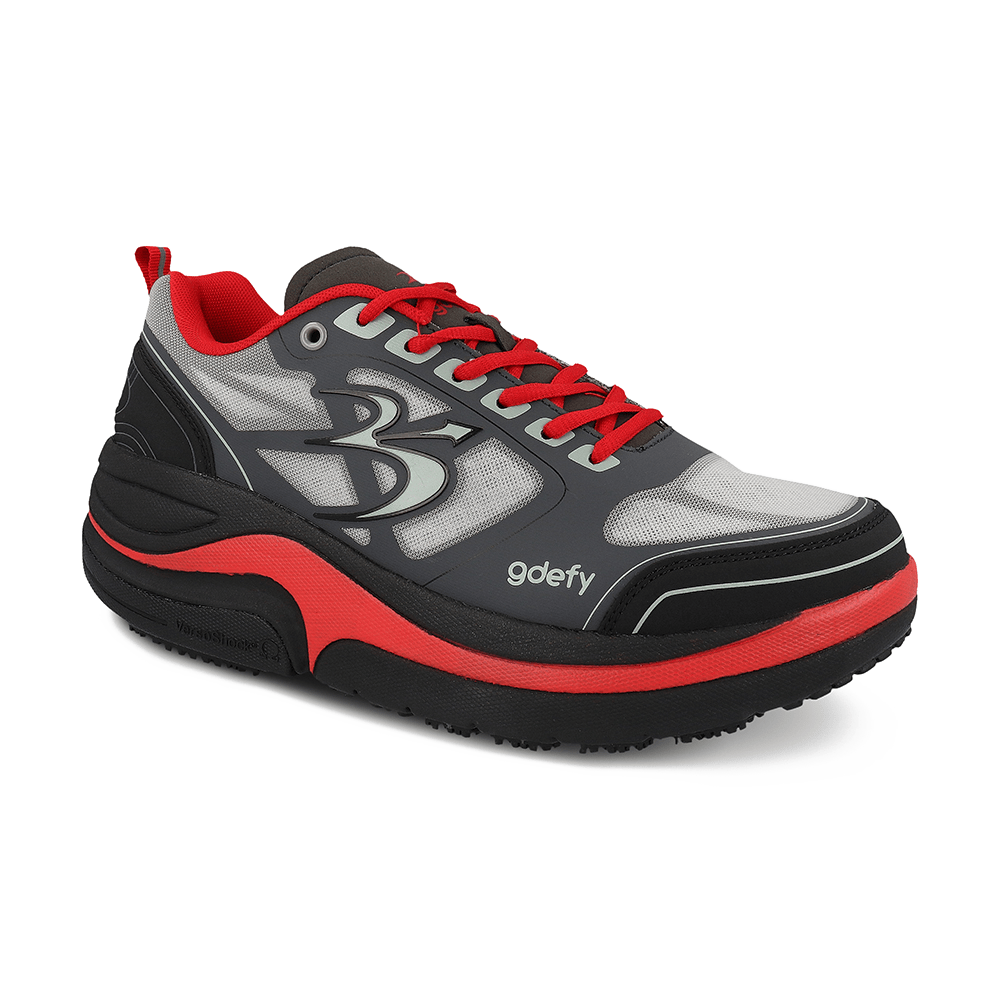 Re-Defy Men's Ion Black Red Athletic Shoes - YB9022MRG