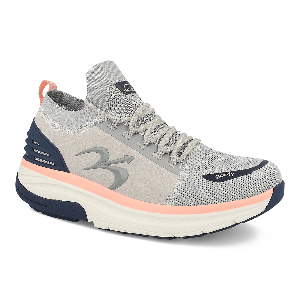 Re-Defy Women's Mateem Athletic Shoes Gray Pink - YB9036FGP