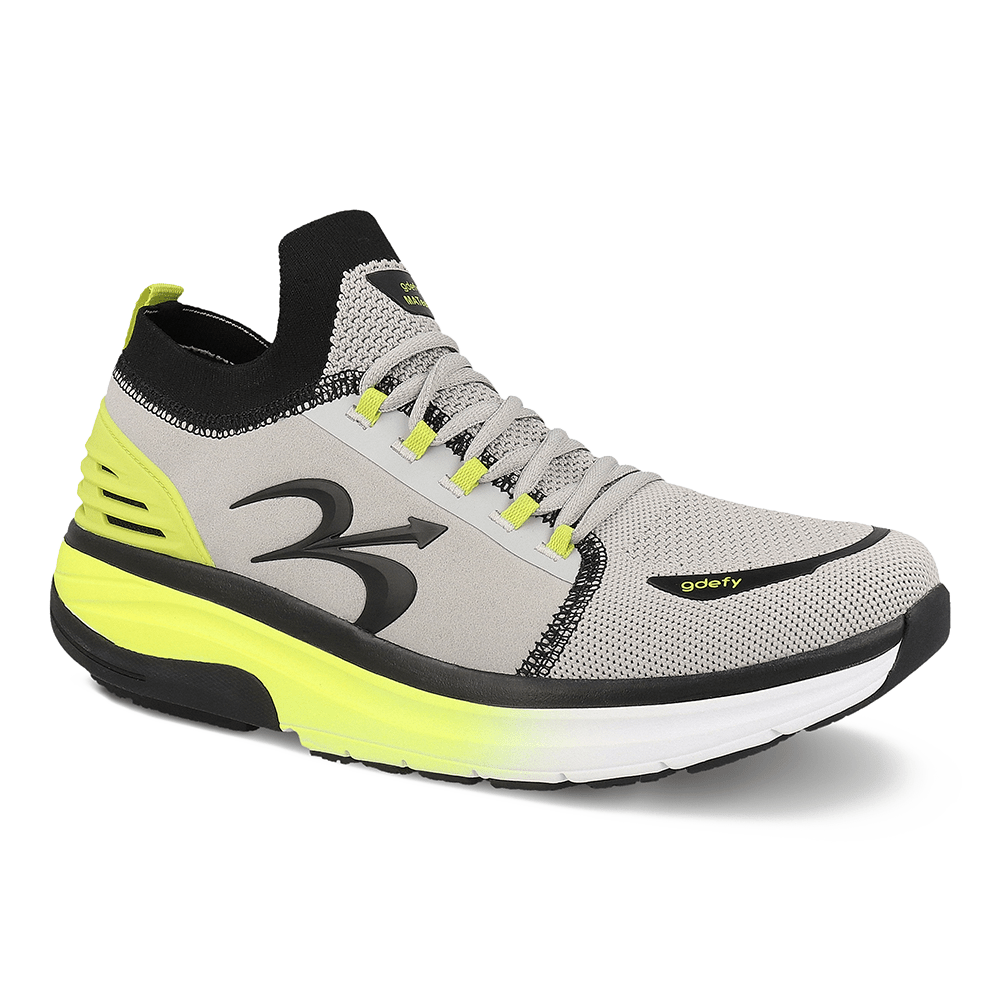 Re-Defy Men's Mateem Athletic Shoes Gray Lime - YB9036MGL