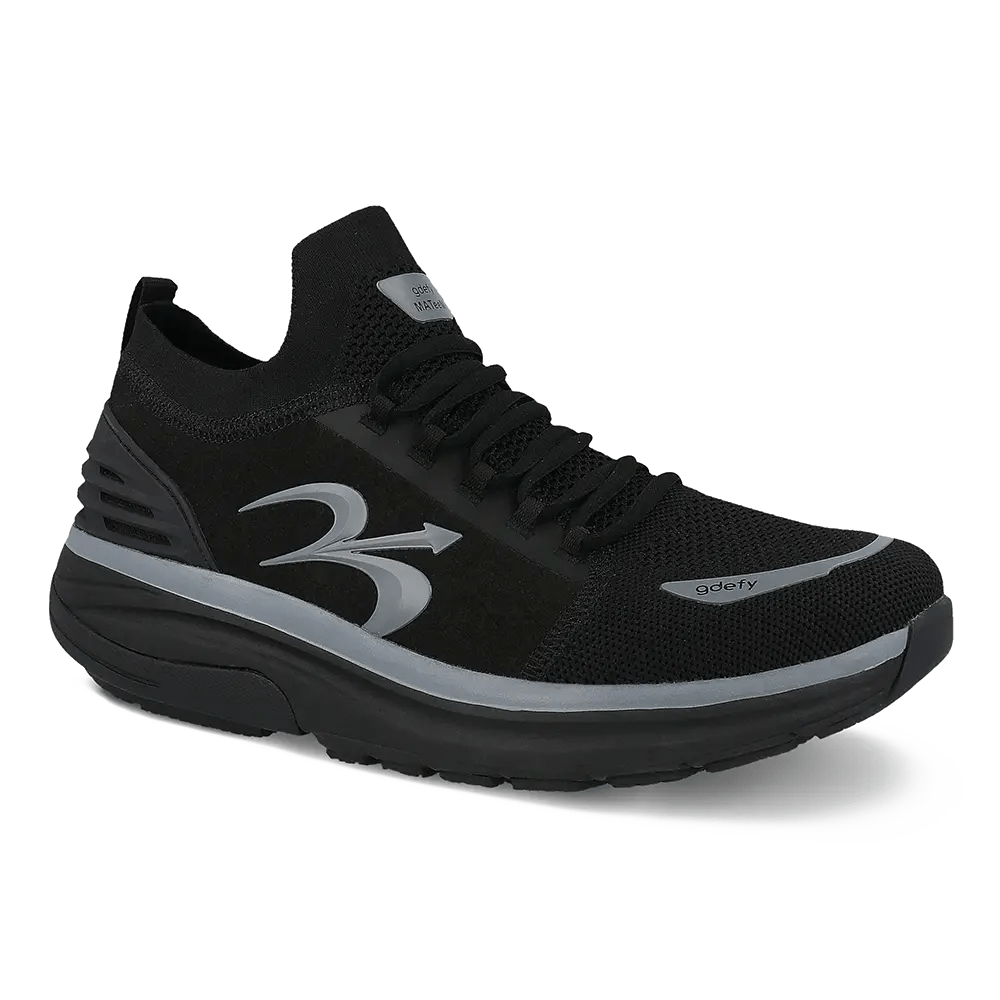 Re-Defy Men's Mateem Athletic Shoes Black Gray - YB9036MLG