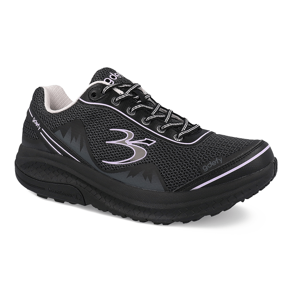 Re-Defy Women's Mightywalk Athletic Shoes Black Purple - YB9024FLP