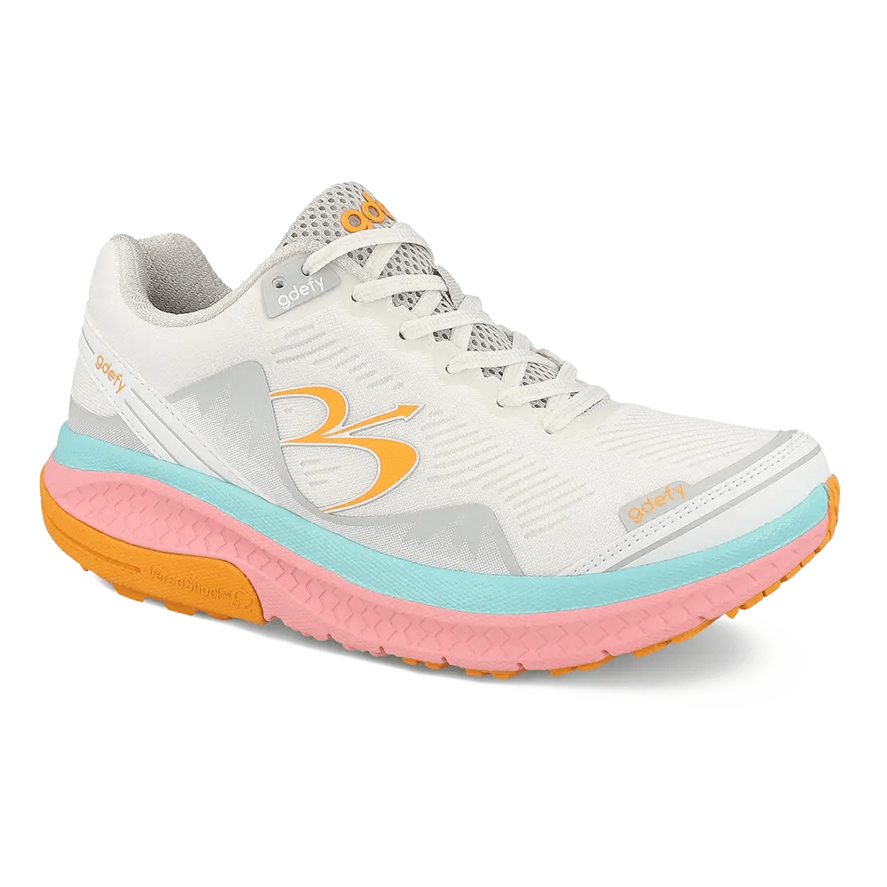 Re-Defy Women's Mightywalk Athletic Shoes White Pink - YB9024FWI
