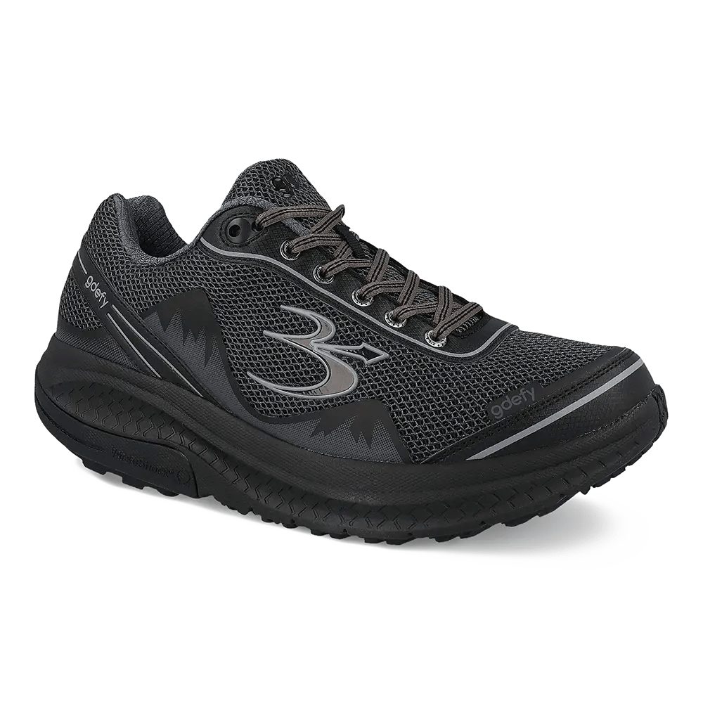 Re-Defy Men's Mightywalk Athletic Shoes Black Silver - YB9024MBL