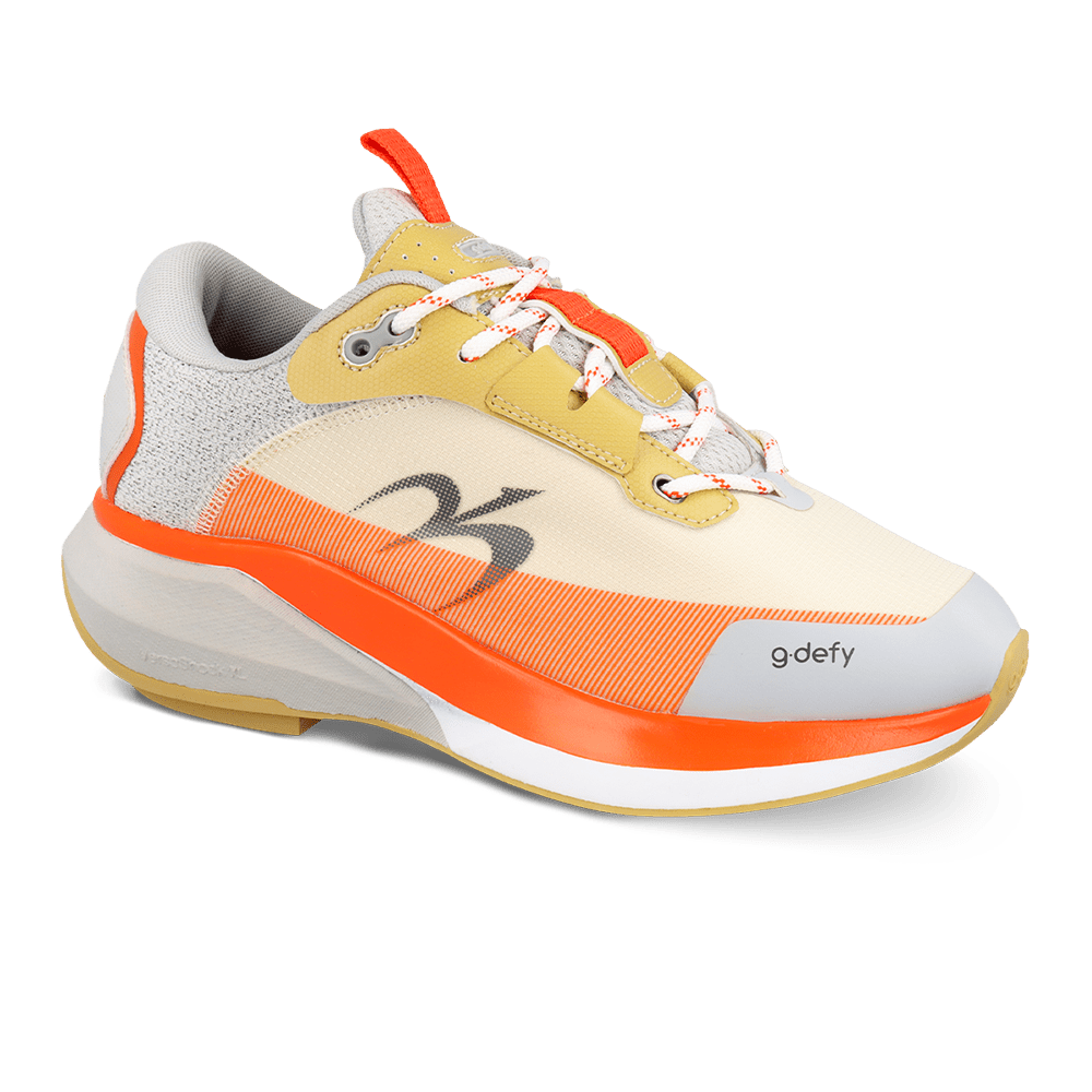 Re-Defy Women's Mightyglide Athletic Shoes Orange Gray - YB9056FGO