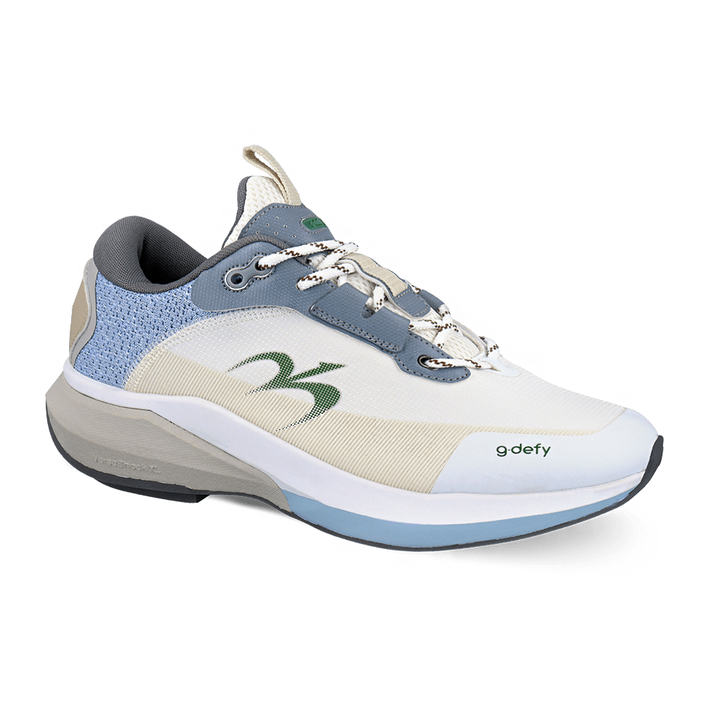Re-Defy Women's Mightyglide Athletic Shoes White Blue - YB9056FWU