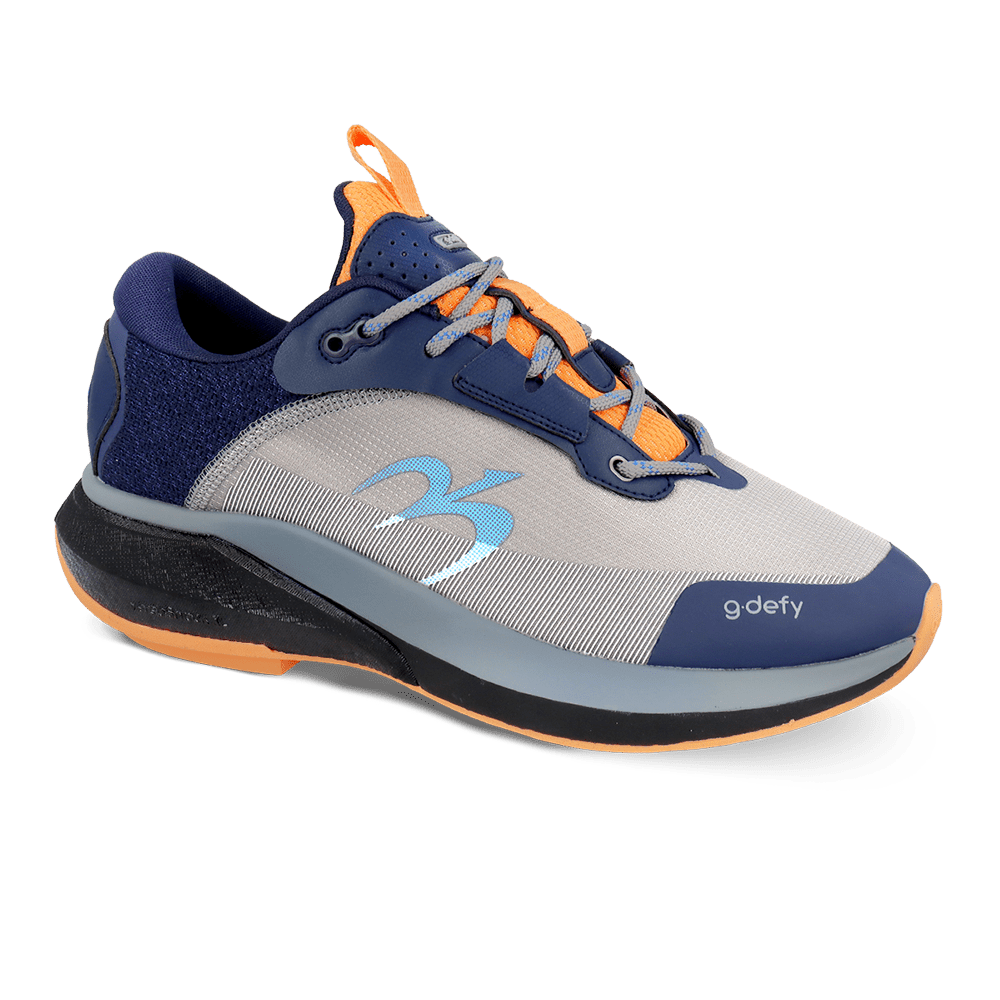 Re-Defy Men's Mightyglide Athletic Shoes Blue Gray - YB9056MUG