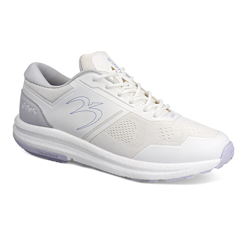 Re-Defy Women's Mightyrun Athletic Shoes White Purple - YB9052FUP