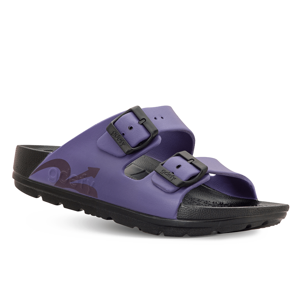 Re-Defy Women's Upbov Sandals Black Purple - YB7215FPU